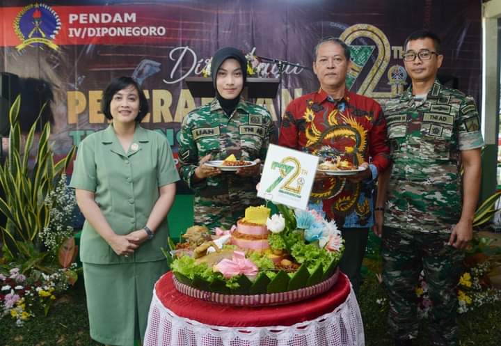 HUT Penerangan TNI Angkatan Darat Ke-72, Penerangan Kodam IV/Diponegoro Gelar Syukuran