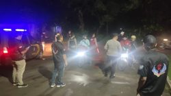 Kapolsek Setu Berkolaborasi Dengan Ketua Enan PC Setu Organisasi 234 SC Kegiatan Patroli Malam