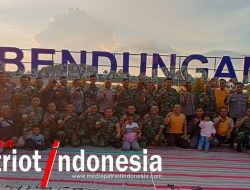 Untuk Menjaga Kebersamaan, Koramil Sumber Bersama Polsek Halal Bihalal di Randu gunting Blora