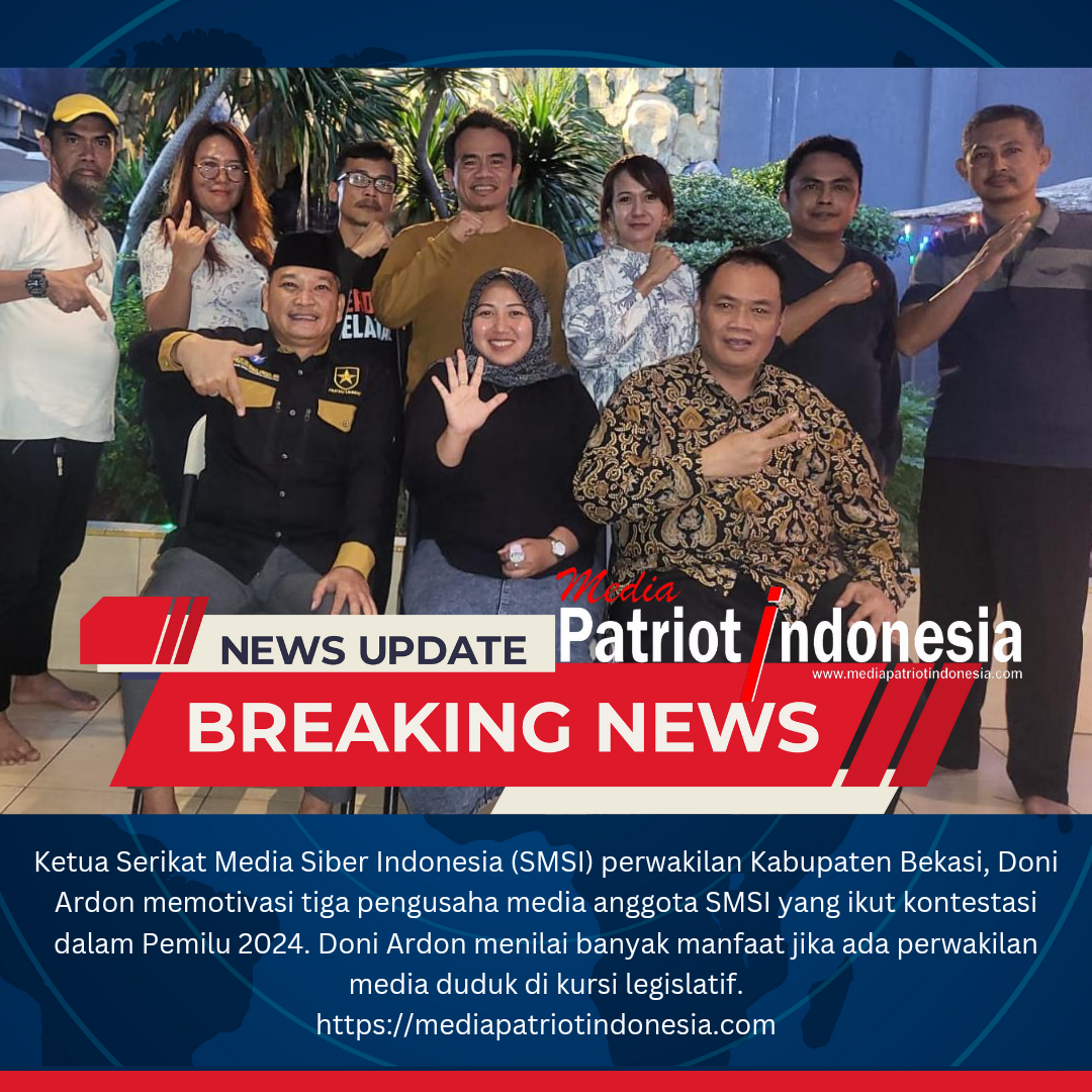 Ketua SMSI Kabupaten Bekasi Terpilih Beri Motivasi 3 Pengurus Yang Nyaleg