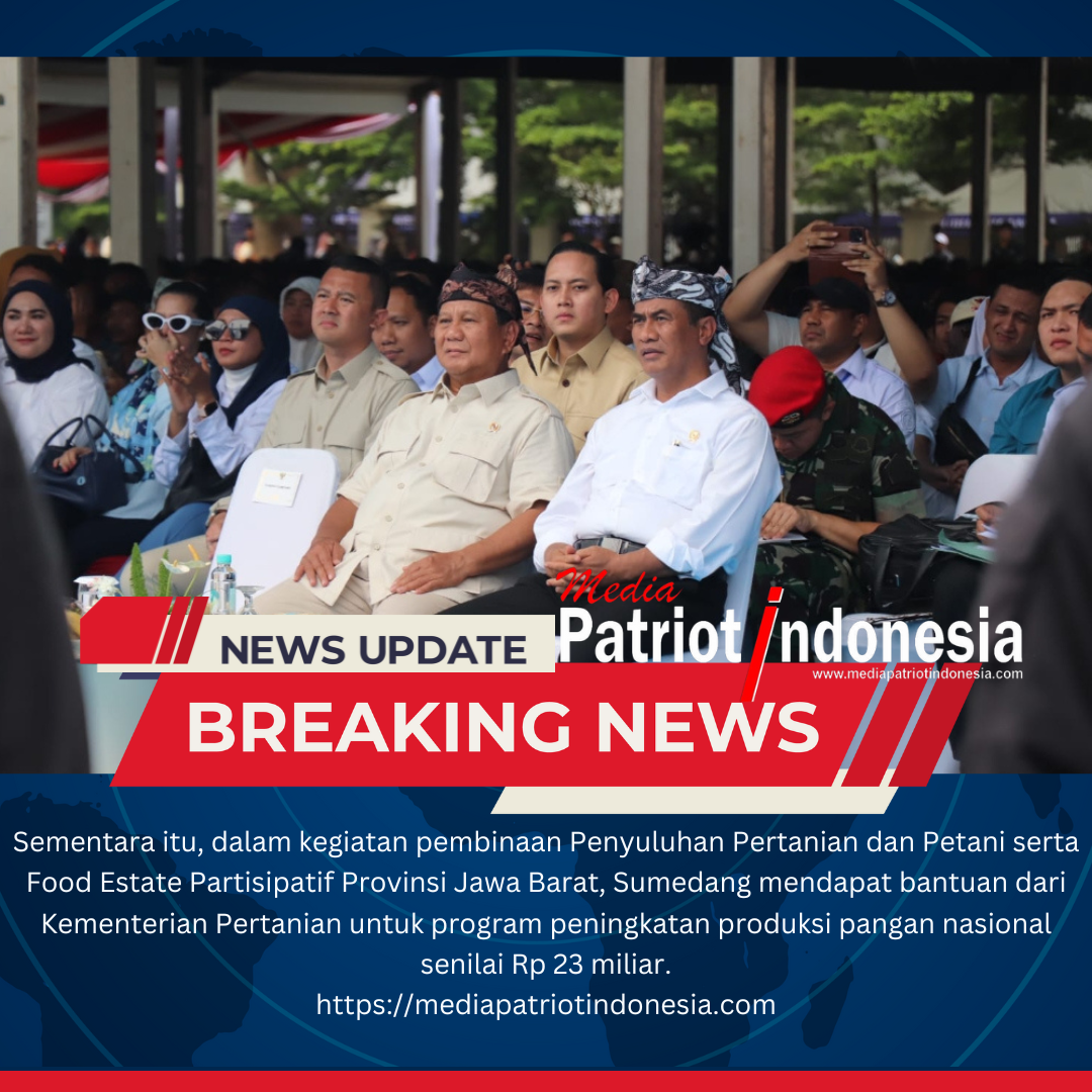 Dihadapan Ribuan Petani di Sumedang, Menhan Prabowo: Kalian Adalah Patriot Sejati