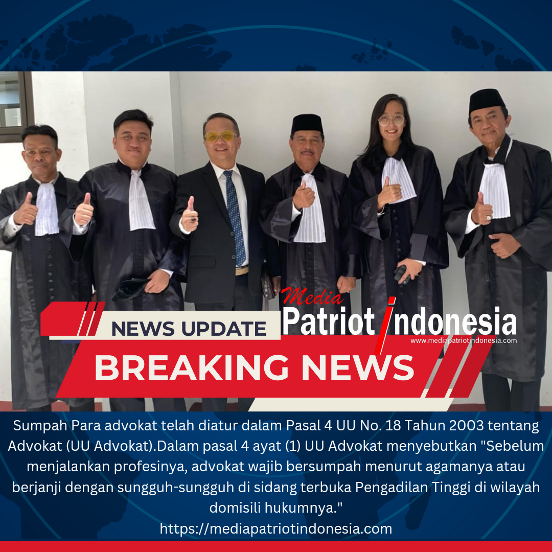Enam Anggota Peradi Perjuangan DPD Provinsi Banten Resmi Jadi Advokat Pasca Ucapkan Sumpah di Pengadilan Tinggi Banten