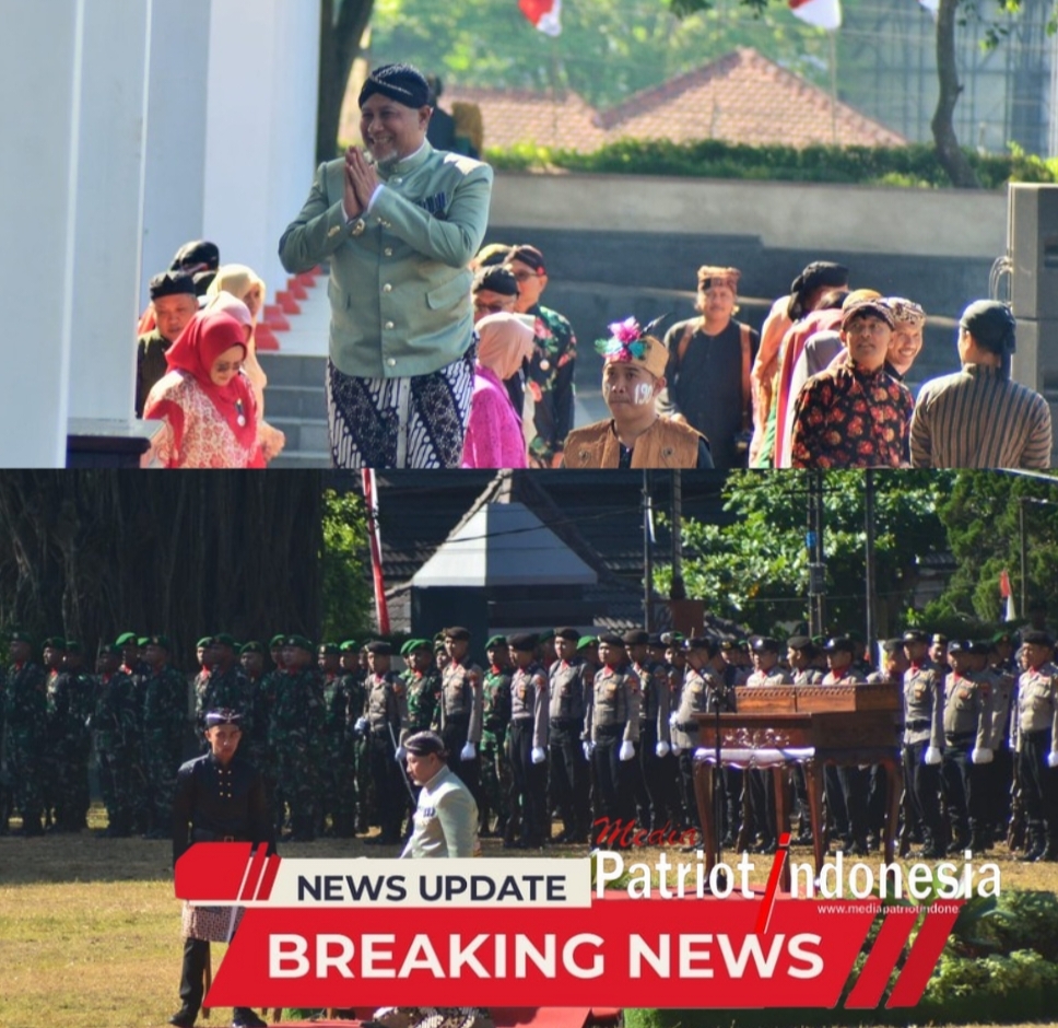 Agung Prabowo Pimpin Upacara Bendera Kemerdekaan RI Ke-79 Di Alun-Alun