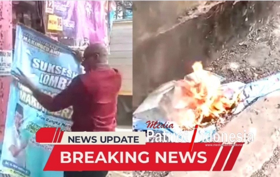 Spanduk Dani Ramdan Di Anggap Ilegal DR H Anwar Musyadad SH MH Copot Dan Bakar Baliho Dani Ramdan