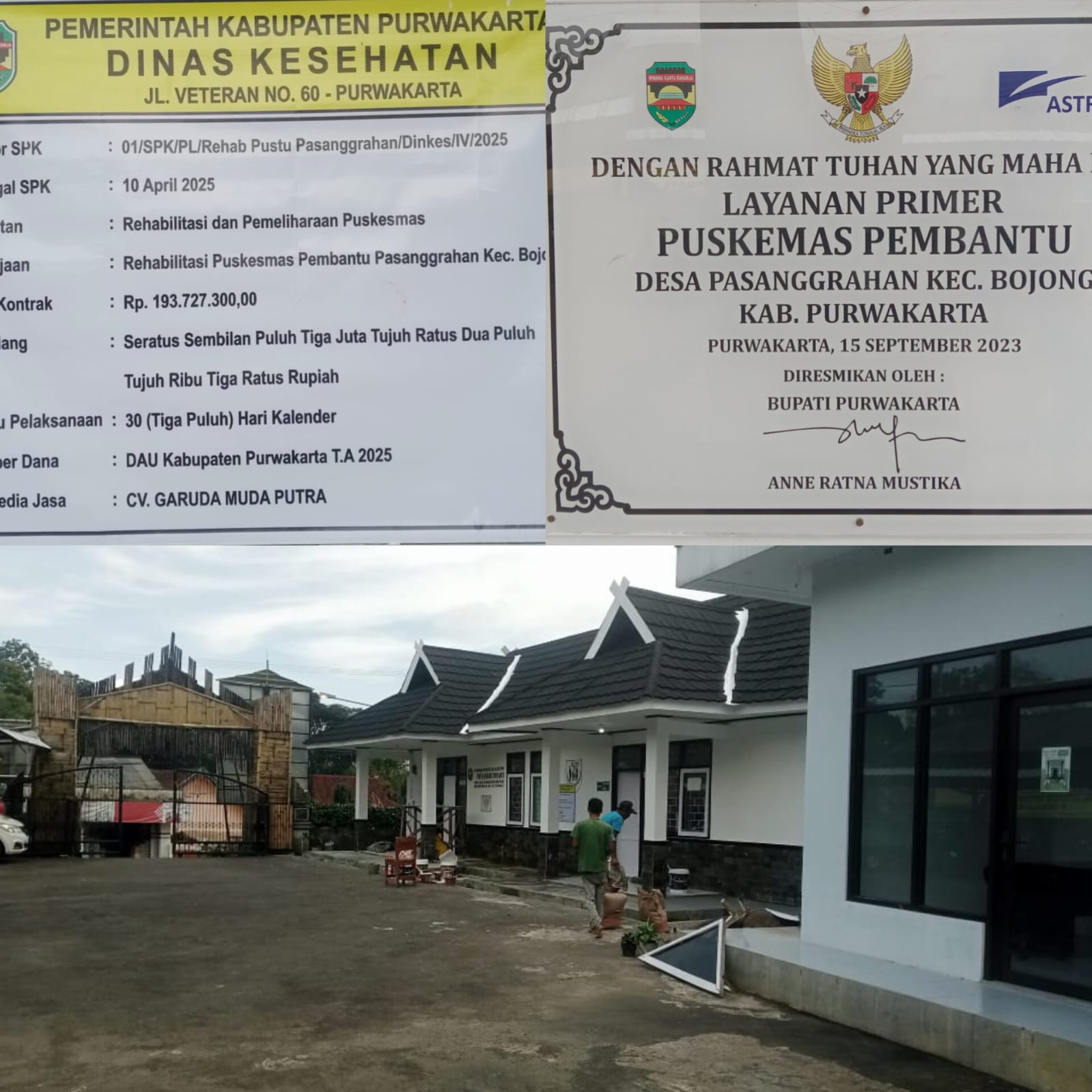 Pejabat Dinkes Purwakarta Tak Berani Buka Informasi Kegiatan Rehab Pustu Diduga Kental Aroma Mark Up