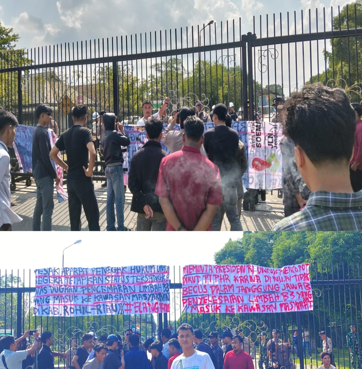 Dirut PT PHR Dinilai Tak Becus, Massa aksi ELANG Riau Desak Presiden RI Copot