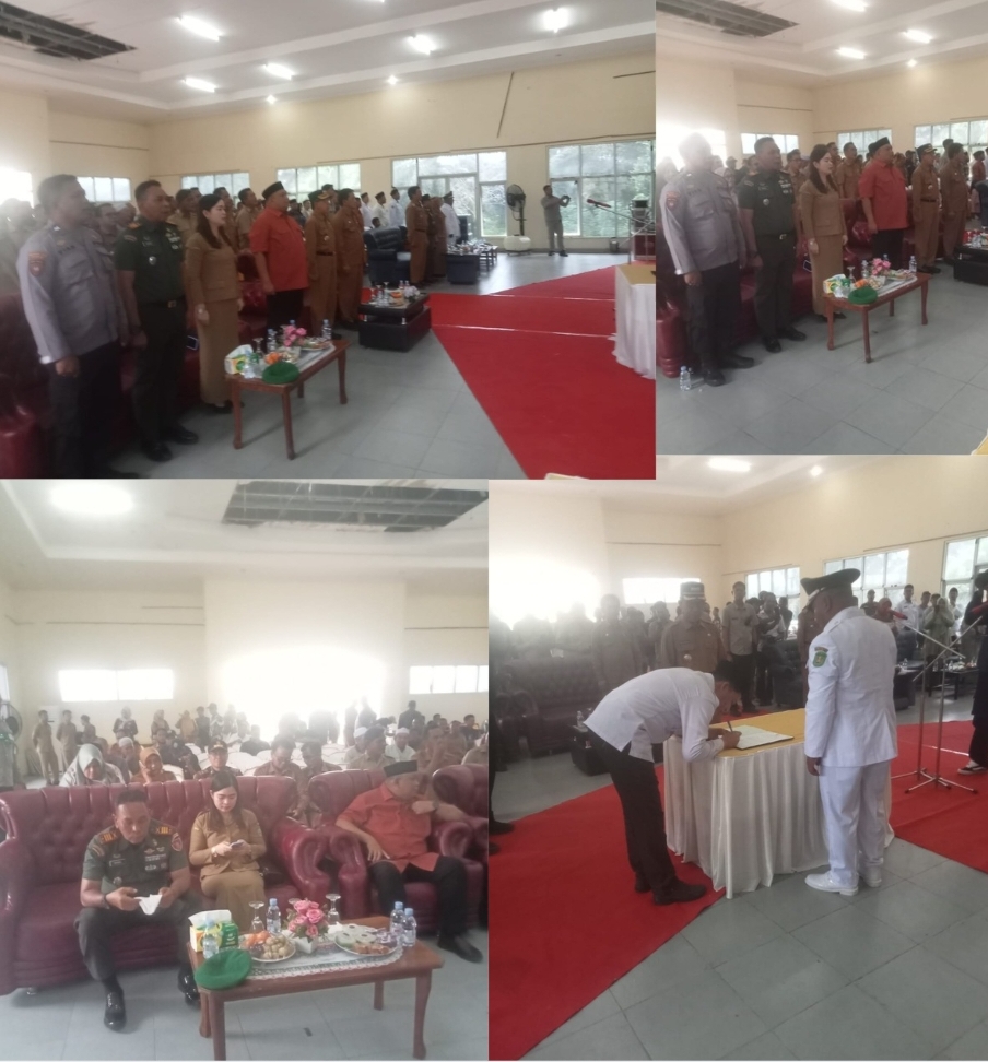 Bupati Kutim Ardiansyah Sulaiman berharap pada PJ antar waktu desa muara wahau. terus bekerja membangun dan bekerja sama dengan pemerintah