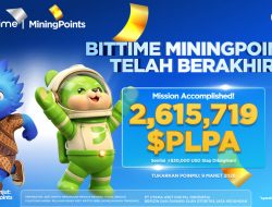 Bittime Mining Points Resmi Berakhir, Volume Perdagangan Naik Lebih dari 50%