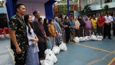 Bakti Sosial Ramadan, Ibu Siti Harjanti Wismoyo Aris Munandar Salurkan 250 Paket Sembako untuk Warga Sungai Bambu