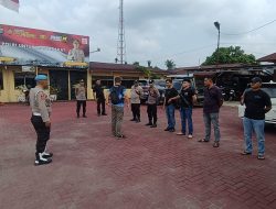 Polsek Pancur Batu Gerebek Sarang Narkoba, Dua Pengguna Sabu Ditangkap dan Barak Dibakar