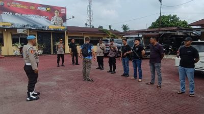 Polsek Pancur Batu Gerebek Sarang Narkoba, Dua Pengguna Sabu Ditangkap dan Barak Dibakar